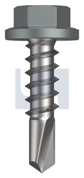 METAL SDS FLANGED HEX HEAD CL4 WN MET FLG HX:14-10X 25 thumbnail 3