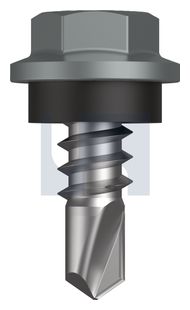METAL SDS HEX HEAD + WASHER CL4 WN MET SEAL HX: 8-18X 12 thumbnail 3