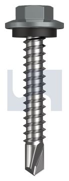 METAL SDS HEX HEAD + WASHER CL4 WN MET SEAL HX:12-14X 35 thumbnail 3