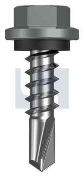 METAL SDS HEX HEAD + WASHER CL4 WN MET SEAL HX:14-10X 25 thumbnail 3