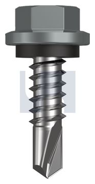 METAL SDS HEX HEAD + WASHER CL4 WN MET SEAL HX:14-14X 22 thumbnail 3