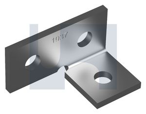 90deg ANGLE FITTING 3 HOLE HDG ANGLE FITTING 1037: M12 thumbnail 4