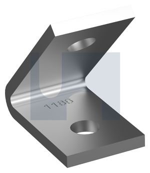 45deg ACUTE ANGLE FITT 2 HOLE HDG ANGLE FITTING 1186: M12 thumbnail 4