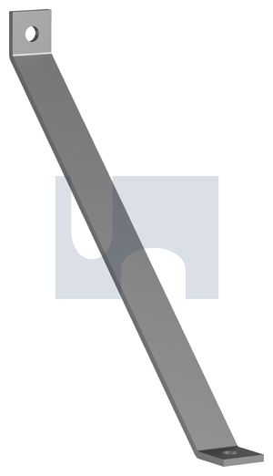 45deg BRACE FITTING 2 HOLE HDG ANGLE FITTING 2452: M12 thumbnail 4