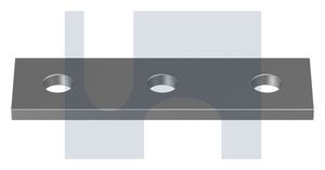 STRAIGHT FITTING 3 HOLE HDG FLAT PLATE 1066: M12 thumbnail 4
