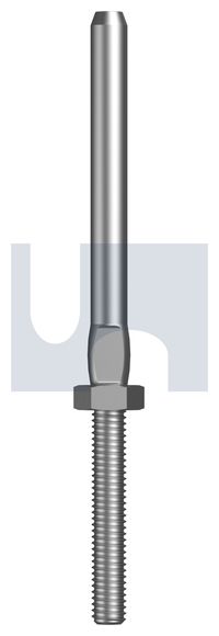 TERMINAL SWAGE STUD+NUT L/H 316 T/SWG L/H STUD:M6 X  3.2 thumbnail 4