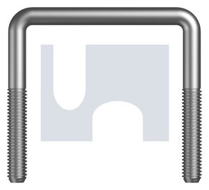 U BOLT SQUARE HDG SQ U-BOLT: 1/2BSW X50X100 thumbnail 4