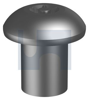 BARREL NUT BUTTON POST TORX 304 P/TORX T45 BL NUT: 3/8UNC thumbnail 4