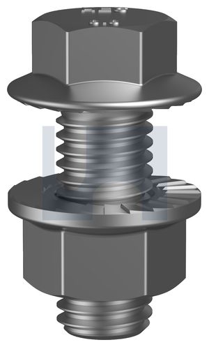 SERRATED FLANGE HEX BOLT & NUT HDG 8.8 SERR FLG KIT: M10 X 25 thumbnail 4