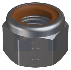 HUP NYLOC HEX NUT BROWN RING A2-70 ISO7040 HUP NYLBR:  M5 thumbnail 4