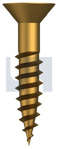 COUNTERSUNK WOOD SCREW BRASS WOOD CSK SL: #06 X 3/4 thumbnail 4