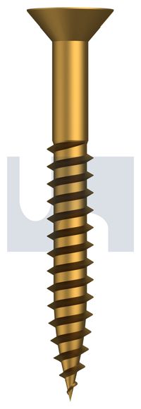 COUNTERSUNK WOOD SCREW BRASS WOOD CSK SL: #06 X 1-1/4 thumbnail 4
