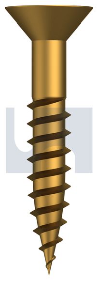 COUNTERSUNK WOOD SCREW BRASS WOOD CSK SL: #08 X 1 thumbnail 4