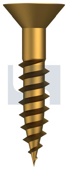 COUNTERSUNK WOOD SCREW BRASS WOOD CSK SL: #10 X 1 thumbnail 4