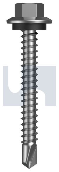 BDX METAL SDS HEX HEAD+WASHER X9 MET SEAL HX:12-14X 45 thumbnail 4