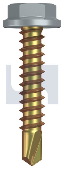 METAL SDS FLANGED HEX HEAD ZYP BG MET FLG HX:10-16X 25 thumbnail 4