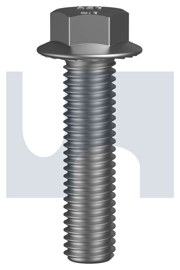 SERRATED FLANGED HEX BOLT HDG 4.6 SERR FL BOLT:M20 X  60 thumbnail 5