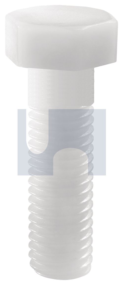 HEX HEAD BOLT NYLON DIN931 : M8 X 75 thumbnail 5