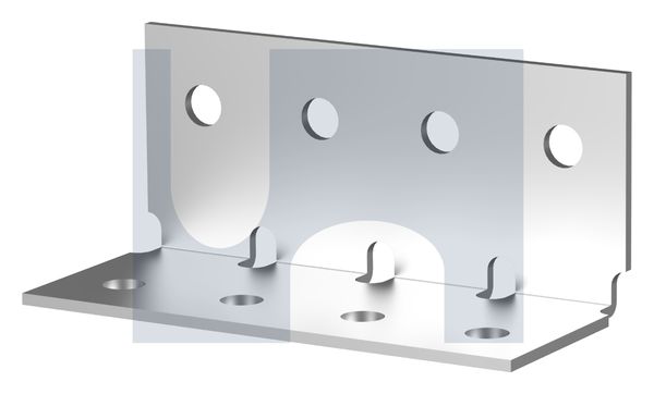 BRACKET ANGLE HEAVY DUTY ANGLE BKT H/D: M10  60X 60X140 thumbnail 5