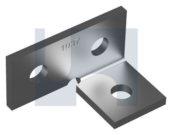 90deg ANGLE FITTING 3 HOLE HDG ANGLE FITTING 1037: M12 thumbnail 5
