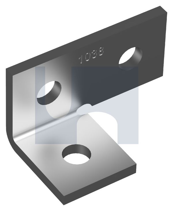 90deg ANGLE FITTING 3 HOLE HDG ANGLE FITTING 1038: M12 thumbnail 5