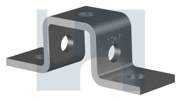 U BRACKET ANGLE FITTING 5 HOLE HDG ANGLE FITTING 1047: M12 thumbnail 5