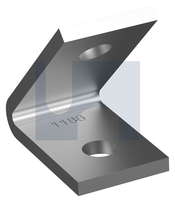 45deg ACUTE ANGLE FITT 2 HOLE HDG ANGLE FITTING 1186: M12 thumbnail 5