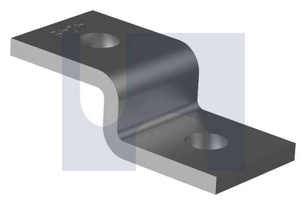 Z BRACKET ANGLE FITTING 2 HOLE HDG ANGLE FITTING 4045: M12 thumbnail 5