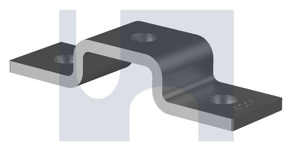 U BRACKET ANGLE FITTING 3 HOLE HDG ANGLE FITTING 4047: M12 thumbnail 5