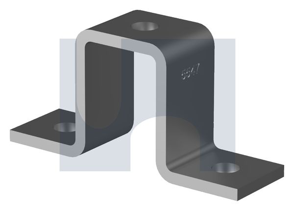 U BRACKET ANGLE FITTING 3 HOLE HDG ANGLE FITTING 5547: M12 thumbnail 5