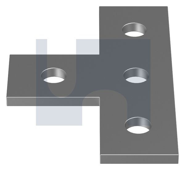 FLAT PLATE TEE SHAPE 4 HOLE HDG FLAT PLATE 1031: M12 thumbnail 5