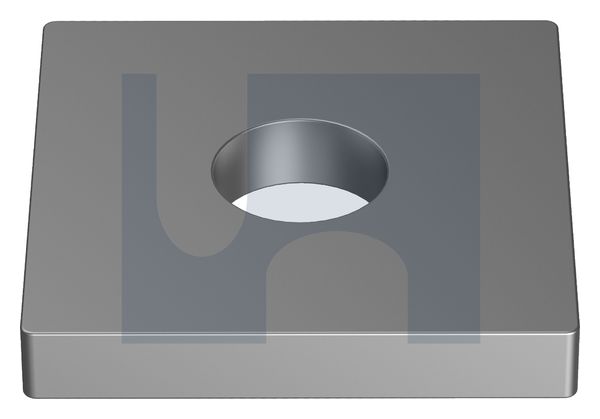 FLAT PLATE FITTING 1 HOLE HDG FLAT PLATE 1064: M12 thumbnail 5