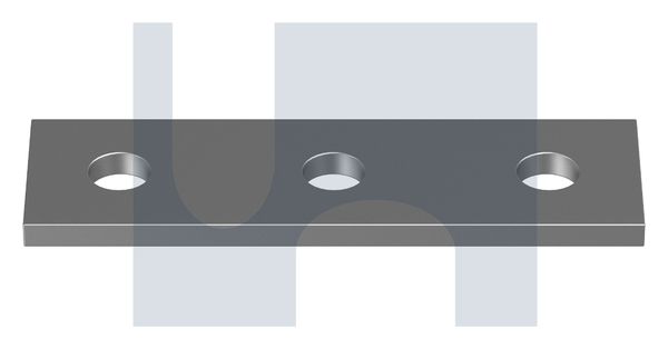 STRAIGHT FITTING 3 HOLE HDG FLAT PLATE 1066: M12 thumbnail 5