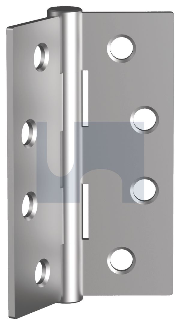 BUTT HINGE 8 HOLE - FIXED PIN 304 HINGE BUTT PAIR: 100 X  70 thumbnail 5