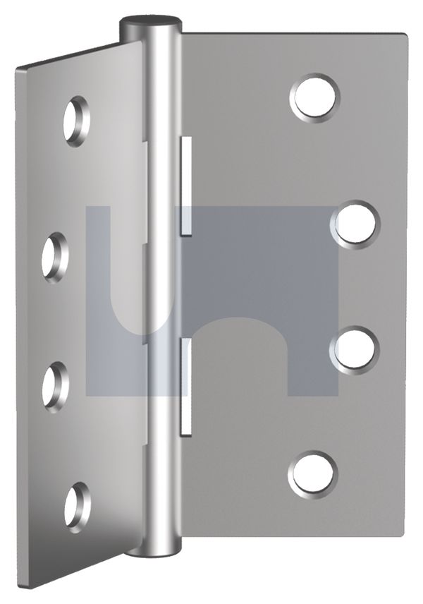 BUTT HINGE 8 HOLE - FIXED PIN 304 HINGE BUTT PAIR: 100 X 100 thumbnail 5