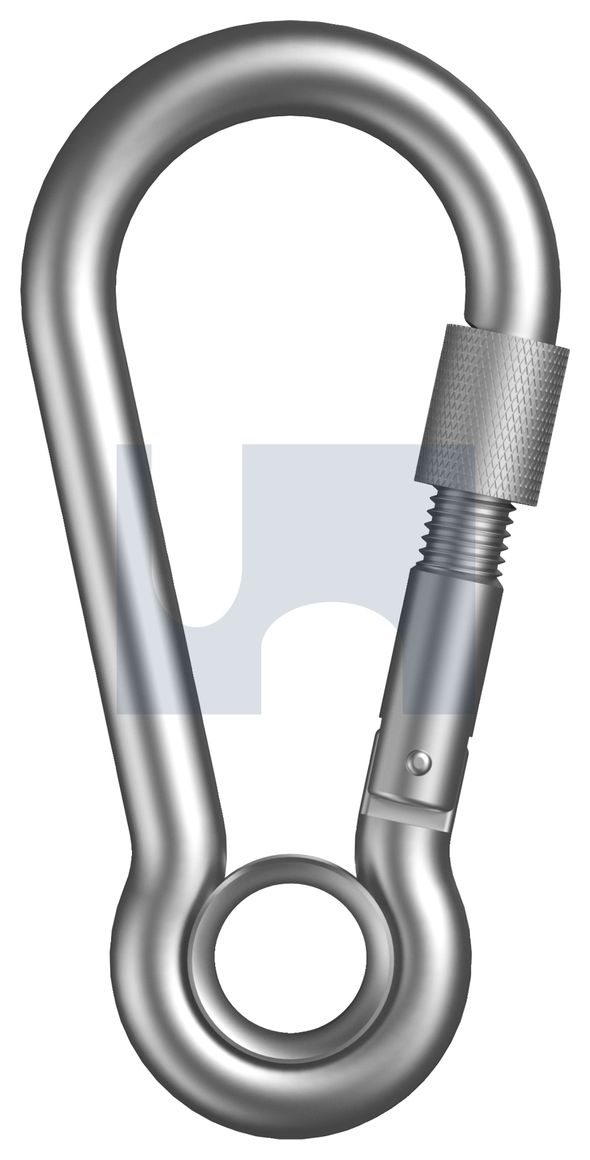 HOOK SPRING+EYE & NUT 316 SPRING HOOK W/EYE+NUT:  6 thumbnail 5
