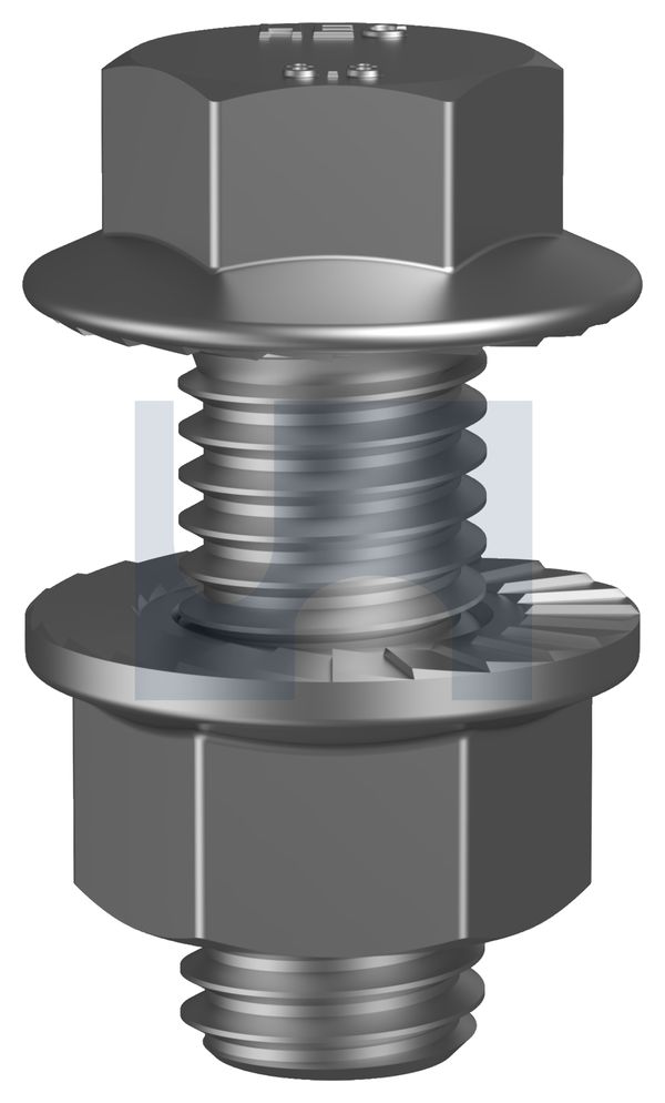 SERRATED FLANGE HEX BOLT & NUT HDG 8.8 SERR FLG KIT: M10 X 25 thumbnail 5