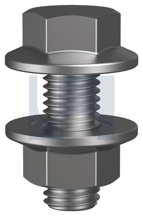 PURLIN FLANGE BOLT & NUT Z/P 4.6 FLANGE KIT: M12 X 30 thumbnail 5