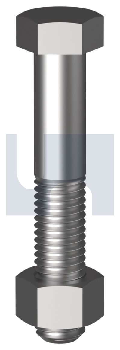 HEX BOLT & NUT Z/P 4.6 B/N KIT: M10 X  75 thumbnail 5