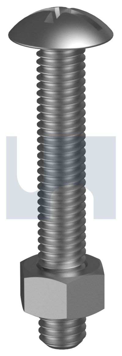 METAL ROOFING BOLT & NUT COMBI Z/P ROOF PH/SL B/N: M5 X  12 thumbnail 5
