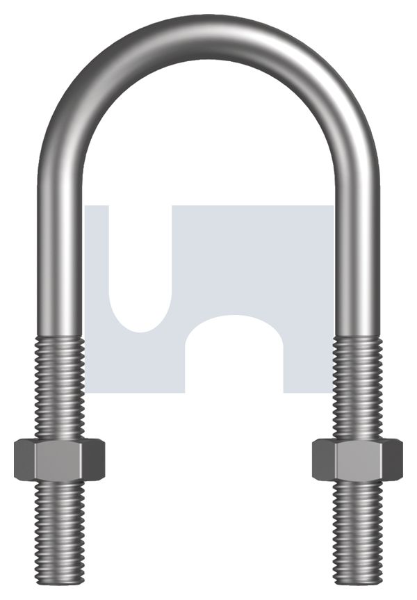U BOLT ROUND KIT HDG U-BLT KIT: 3/8BSW X 2 NB thumbnail 5
