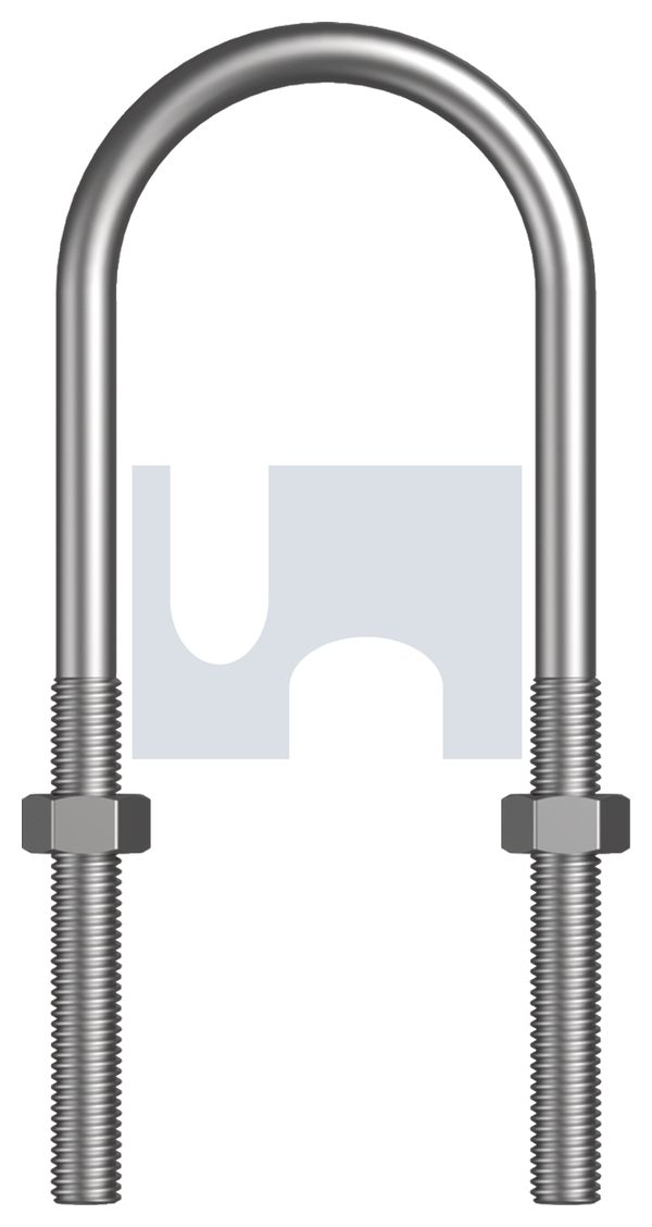 U BOLT ROUND KIT ZP U-BLT KIT: 3/8BSW X 1 NB thumbnail 5