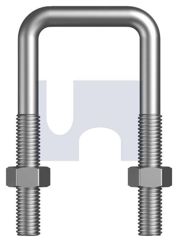 U BOLT SQUARE KIT M10 X 42 X 86 316 SQ U-BLT KIT thumbnail 5