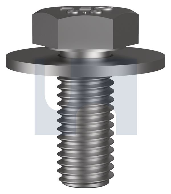 SEMS HEX BOLT FLAT WASHER Z/P 8.8 SEMS HEX: M10 X  25 thumbnail 5