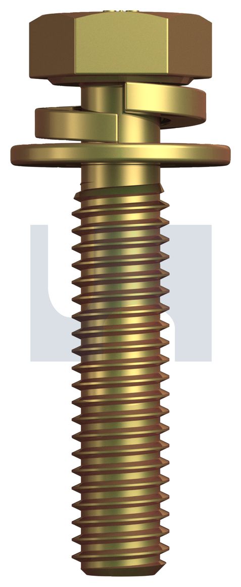SEMS HEX BOLT SPR/FLT WASH ZYP 8.8 SEMS HEX FWSW: M8X30 thumbnail 5