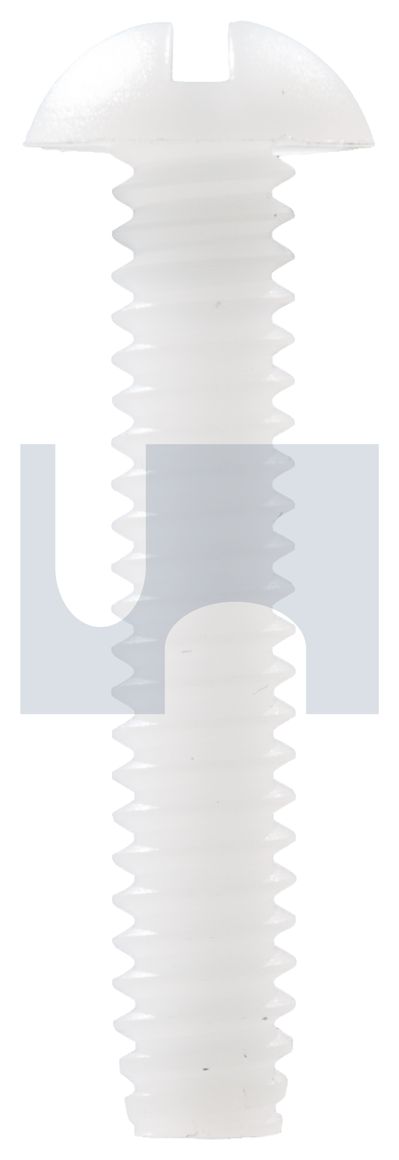 ROUND SLOT MACHINE SCREW NYL RND SLOT:10-24UNCX  3/8 thumbnail 5