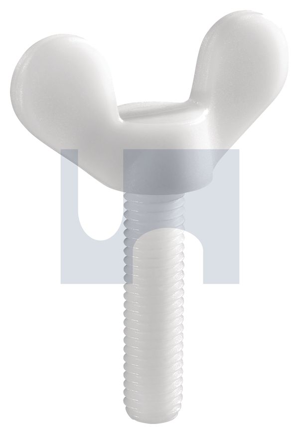 METRIC THREAD WING SCREW NYLON DIN316 WING SCRW:M6 X 10 thumbnail 5
