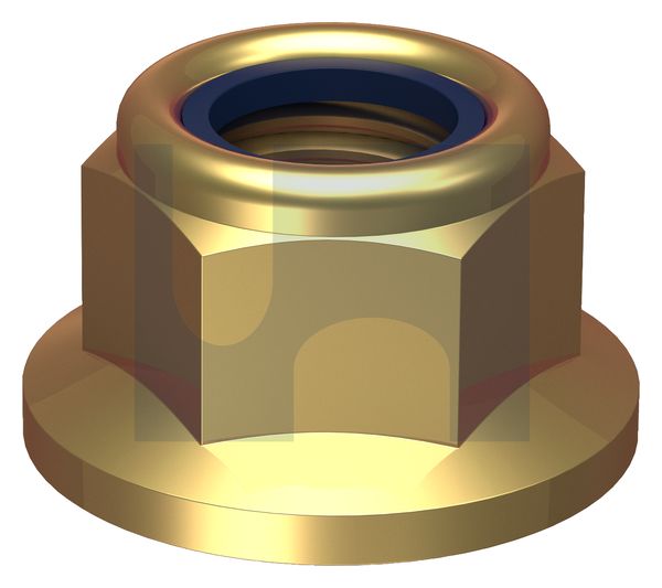 HEX FLANGE NYLOC NUT [NO SERR] ZYP DIN6926 CL10 FLNGE NYL:M12 thumbnail 5