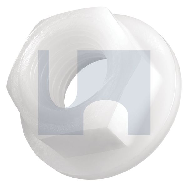 HEX FLANGE NUT NYLON FLANGE NUT:  M5 thumbnail 5
