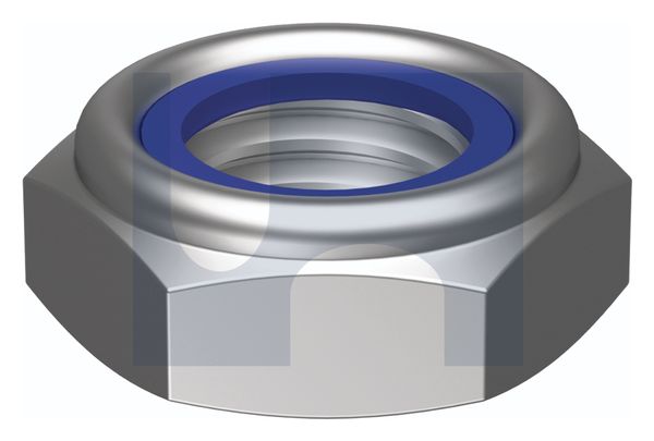 NYLOC THIN HEX NUT 304 THIN TYPE NYLOC: 1/4UNC thumbnail 5